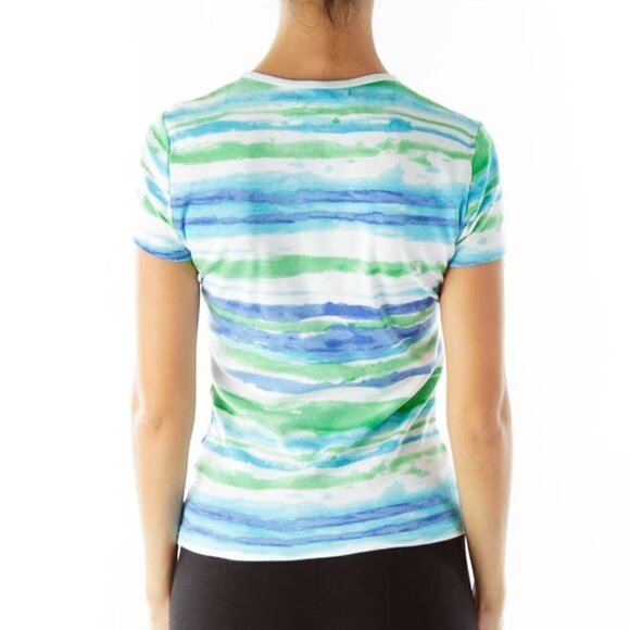 Lauren Ralph Lauren Tie Dye Petite Fitted T-Shirt - Picture 3 of 3